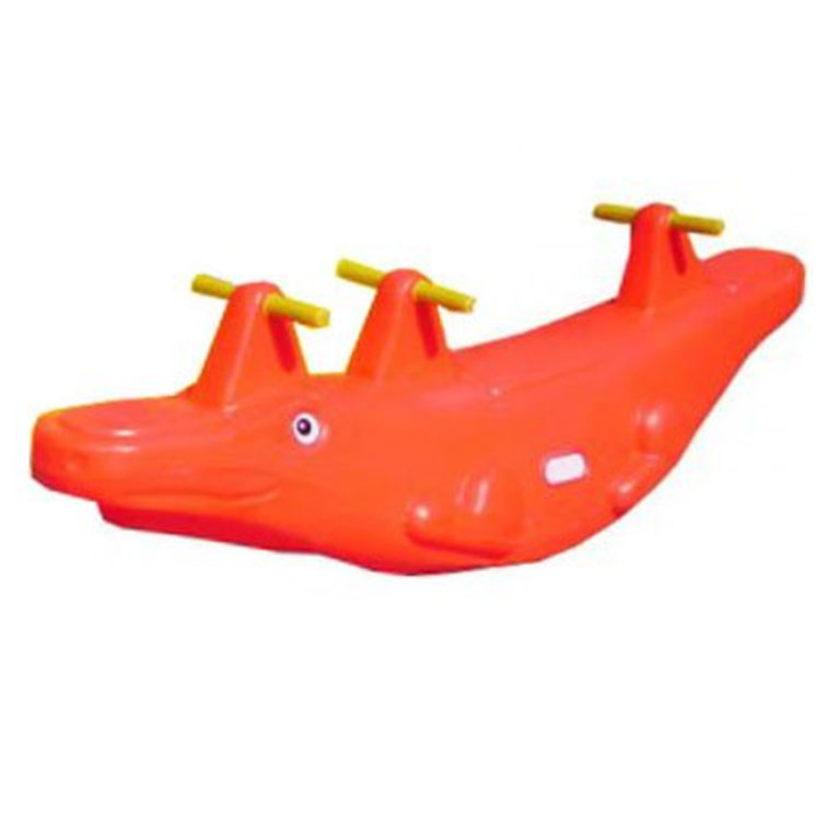 ไม้กระดกจระเข้ ราคาต่อ1ชิ้น, โยกเยก,ของเล่นสนาม, ของเล่นพลาสติก ,สนามเด็กเล่น ,ขนาด 27x135x40ซม.