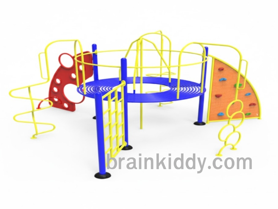 อุปกรณ์ปีนป่ายผสม เครื่องเล่นสนาม กลางแจ้ง เหล็ก ,บาร์โหน ตั้งพื้น ,ปีนป่าย, ของเล่น สั่งทำ 10-20 วัน ขนาด450x450x250 ซม.