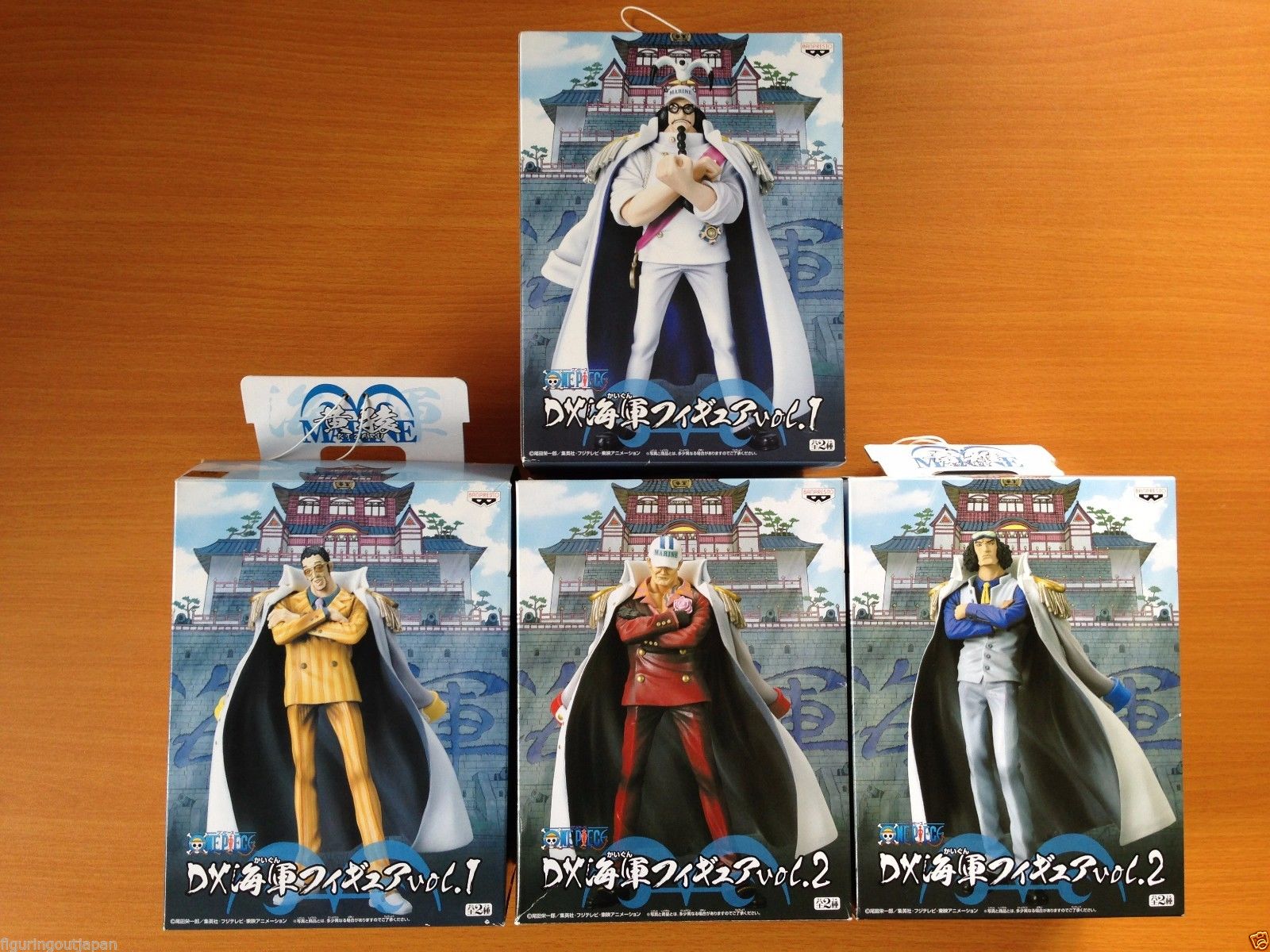 Marine Admiral Set ของแท้ JP แมวทอง - DX Banpresto [โมเดลวันพีช] (4 ตัว)