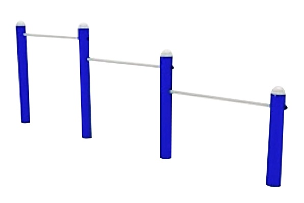 เครื่องออกกำลังกาย กลางแจ้ง ชุดอุปกรณ์ บริหารแขน หน้าอก หัวไหล่ แบบบาร์ ดันข้อ 3 ระดับ ลานกีฬา อเนกประสงค์ สนามกีฬา ขนาด 11 x 311 x 110 ซม.