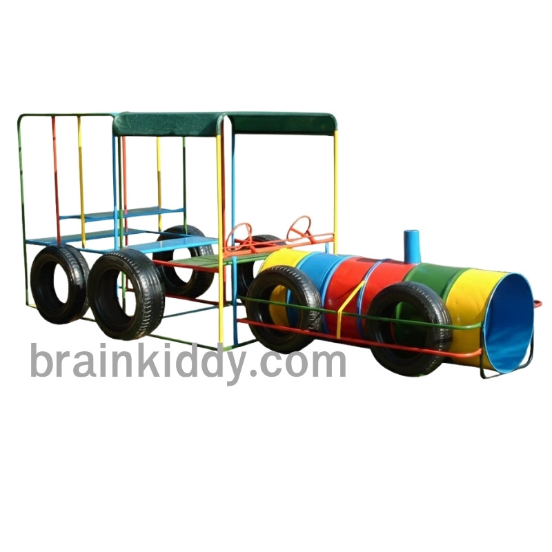 รถบรรทุกหน้ายาว, เครื่องเล่นสนามกลางแจ้ง , เครื่องเล่นสนามแบบเหล็ก,รถเหล็ก รถเด็กหัดขับ OutdoorPlayground, ผลิตในไทย ขนาด 120x320x150 ซม
