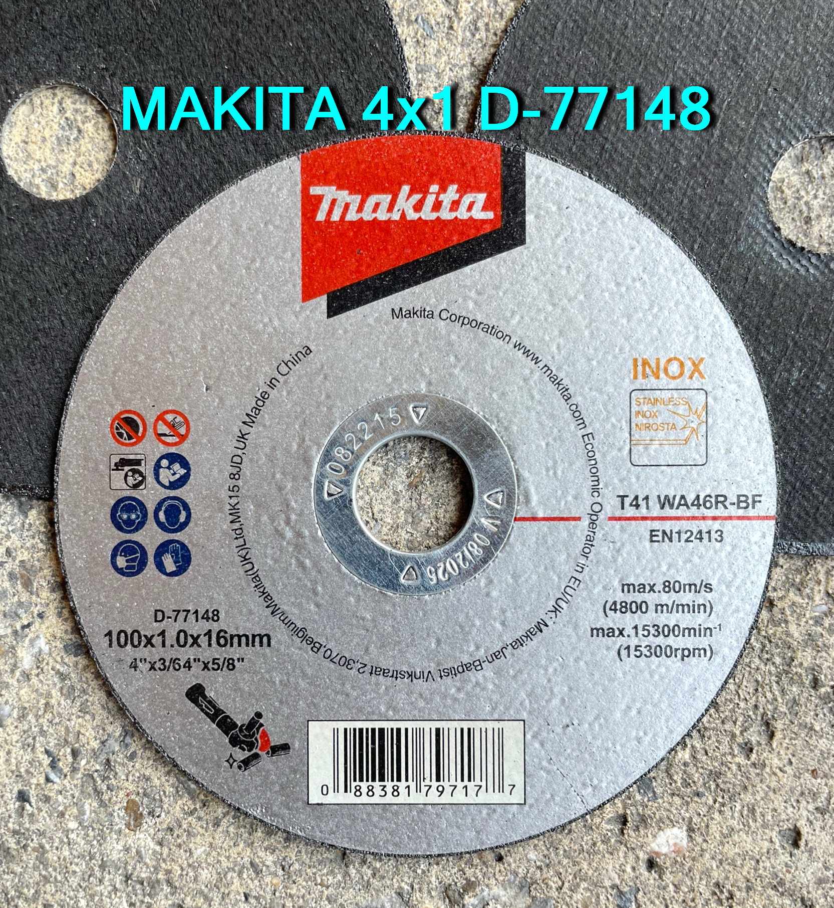 แผ่นตัด 4x1 MAKITA D77148 (50/PK)