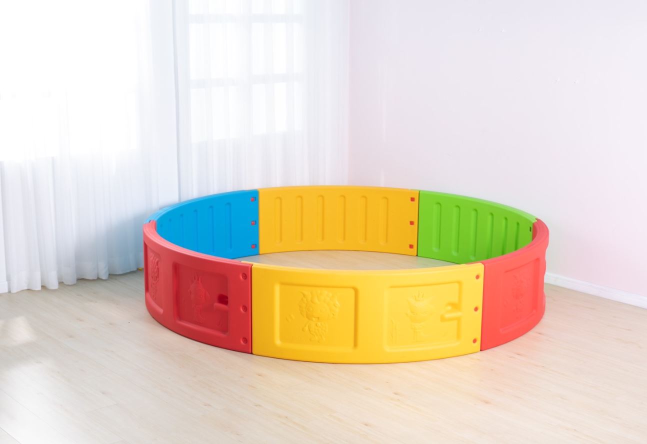 บ่อบอลกลมรูปสัตว์,บ่อบอลพลาสติก,คอกกั้น, รั้วกั้นเด็ก, ขนาด 270x270x55 cm.