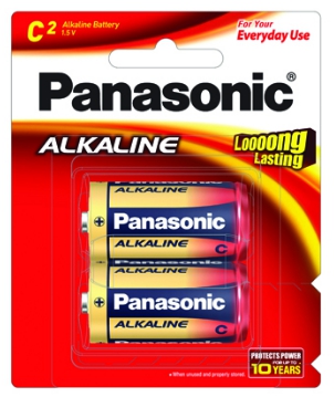 ถ่าน ALKALINE [PANASONIC] C LR14T/2B (2ก้อน/แพ็ค)