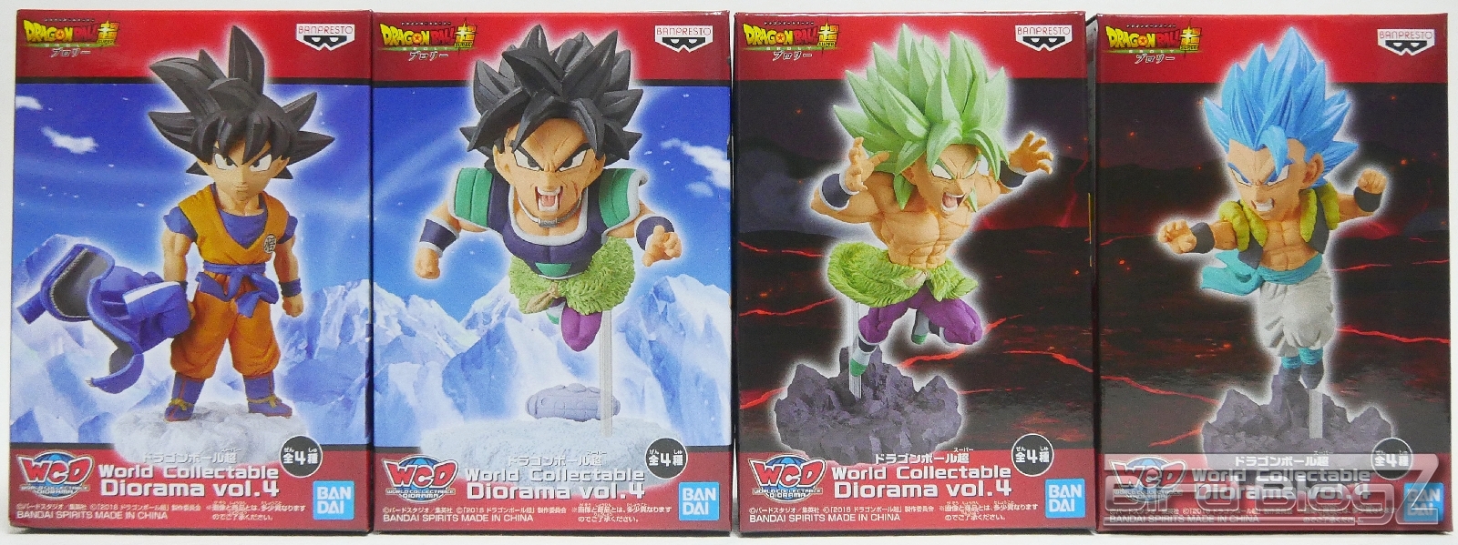 The Movie Broly Set ของแท้ JP แมวทอง - WCD Banpresto [โมเดลดราก้อนบอล] (4 ตัว)