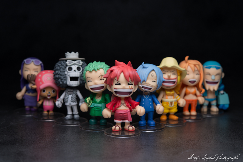 Straw Hat Pirates Irodori Set ของแท้ JP แมวทอง - Besmile Bandai [โมเดลวันพีช] (9 ตัว)