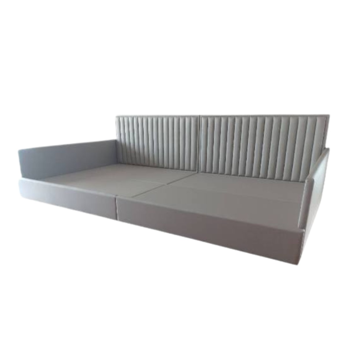 ชุดB เตียงครอบครัว เตียงบุหนัง เตียงเสริมเด็ก เตียงนอนผู้สูงอายุ เตียงเสริมกันตก เตียงเสริมข้าง ขนาด 12 ฟุต