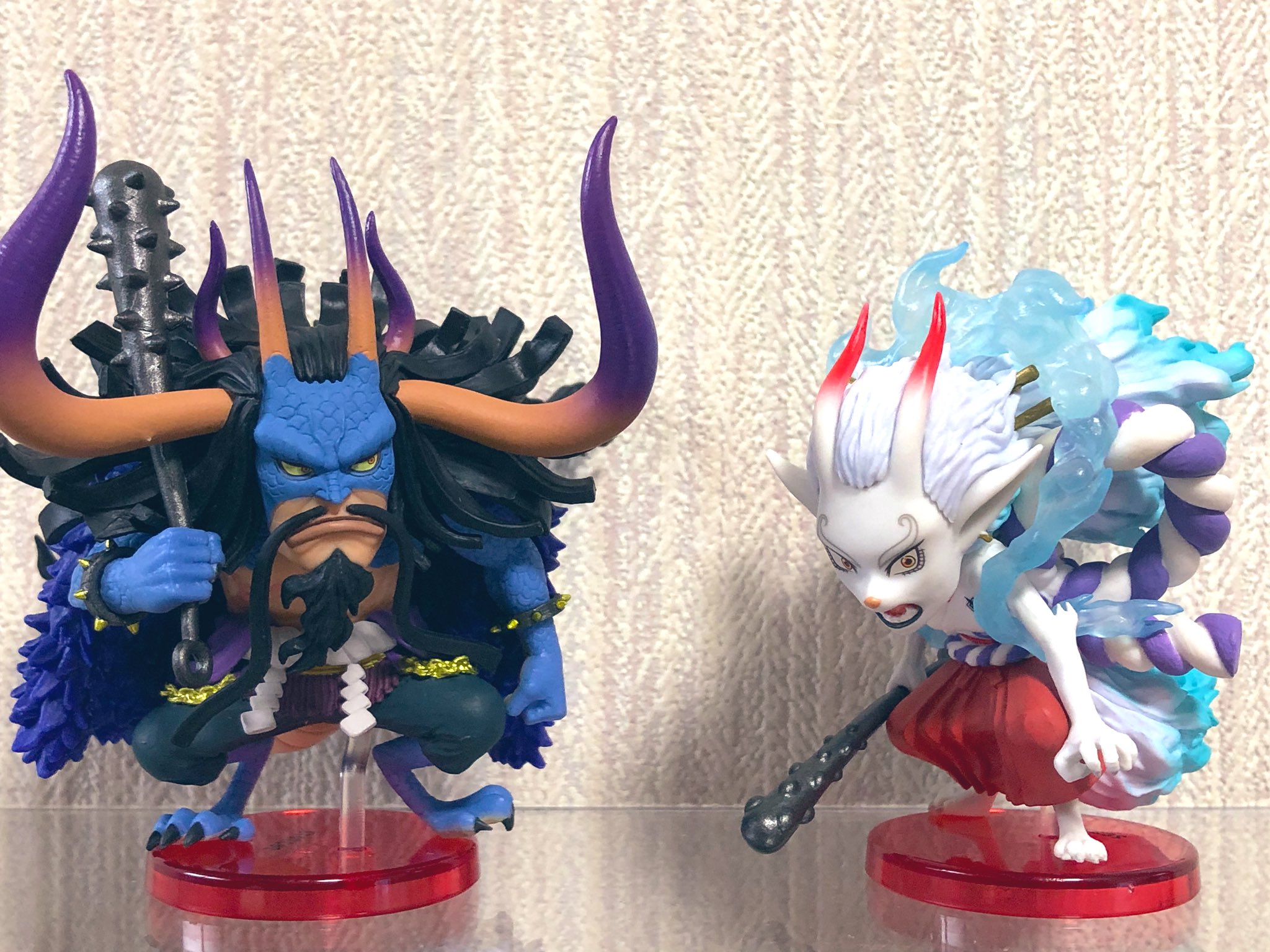 Kaido VS Yamato Jump Set ของแท้ JP แมวทอง - WCF Banpresto [โมเดลวันพีช] (2 ตัว)
