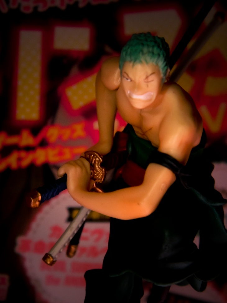 Zoro ของแท้ JP แมวทอง - Attack Motions Bandai [โมเดลวันพีช]