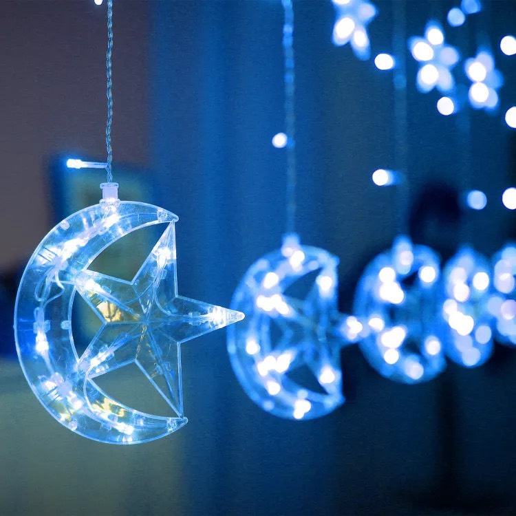 ไฟประดับ ม่านพระจันทร์เสี้ยว 138 หัว