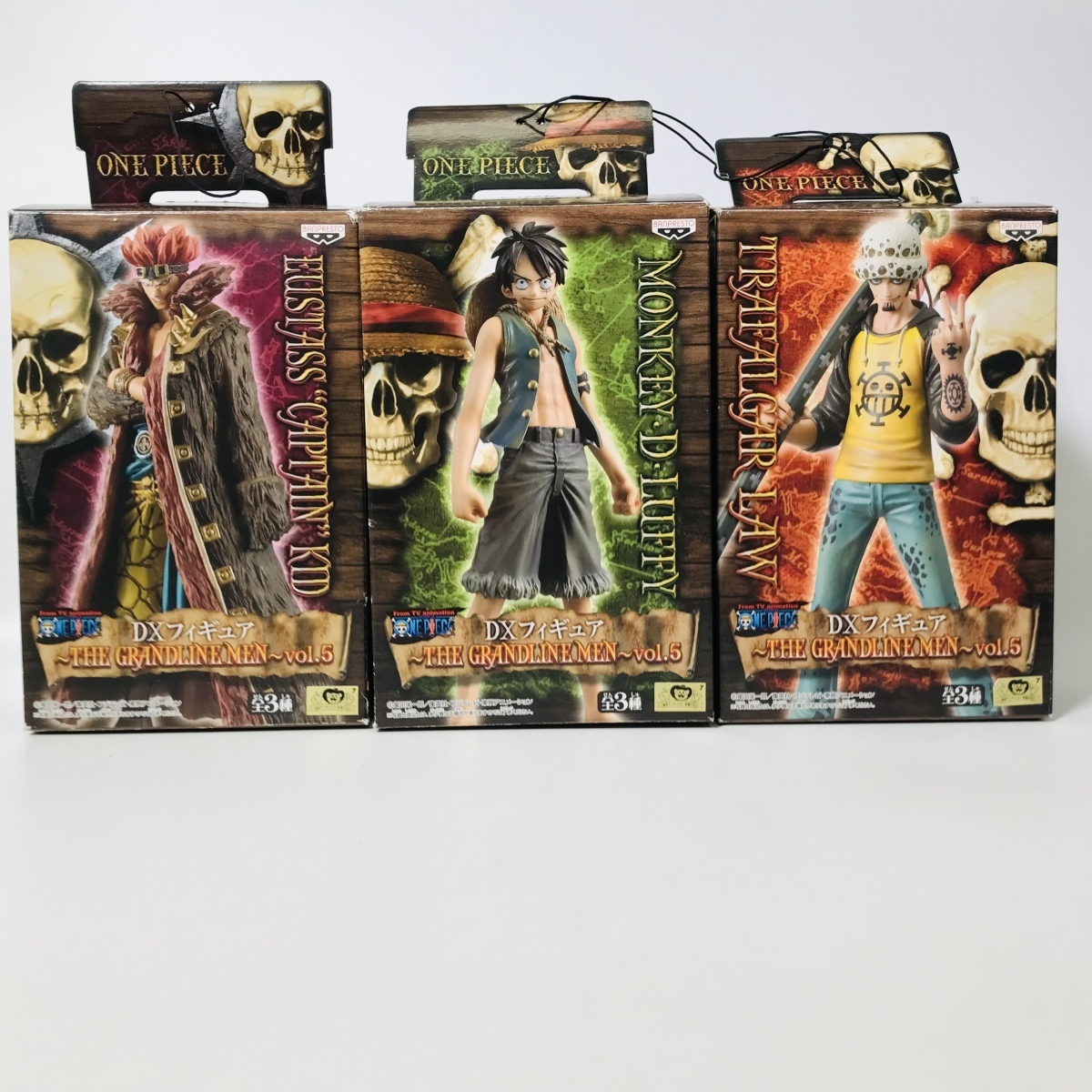 The Worst Generation Set ของแท้ JP แมวทอง - Grandline Men Banpresto [โมเดลวันพีช] (3 ตัว)