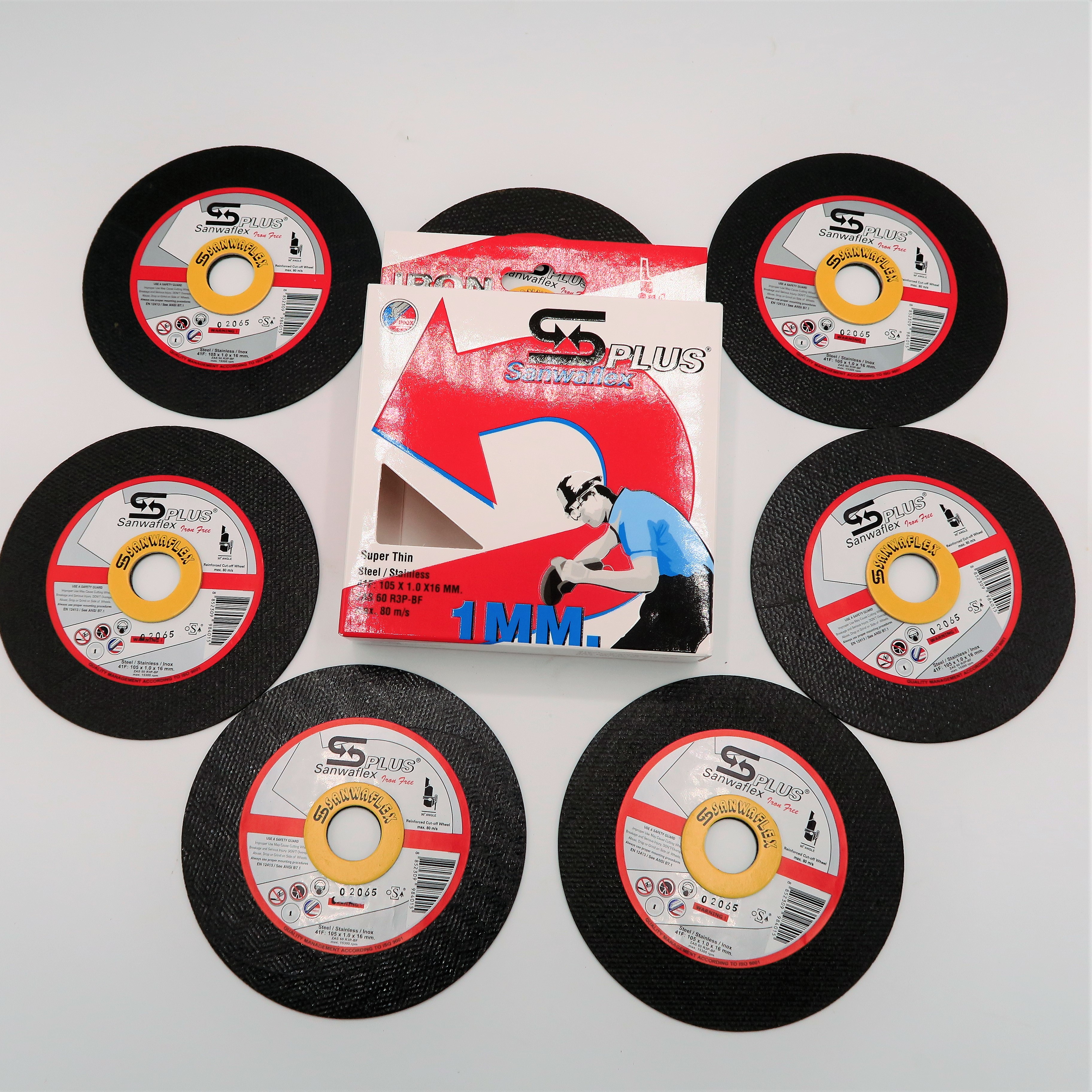 แผ่นตัด 4x1 SANWAFLEX INOX (10ใบ) ของแท้ ที่ไม่ใช่ของเกรด A