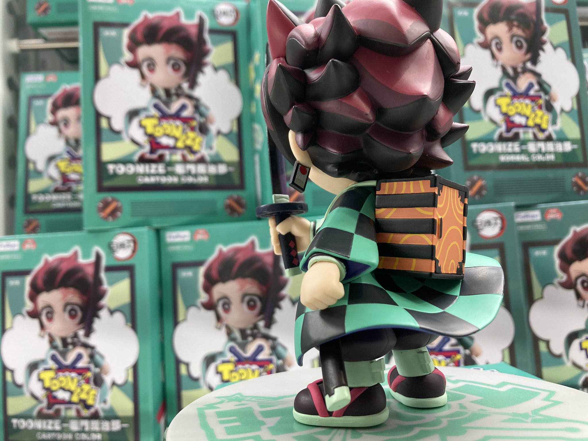 Tanjiro Cartoon Color ของแท้ JP - Toonize FuRyu [โมเดล Demon Slayer]