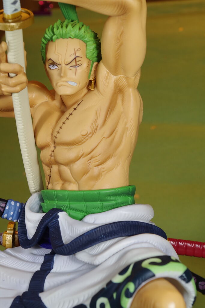 Zoro Wano (The Brush) ของแท้ JP แมวทอง - Super Master Stars Piece Banpresto [โมเดลวันพีช]