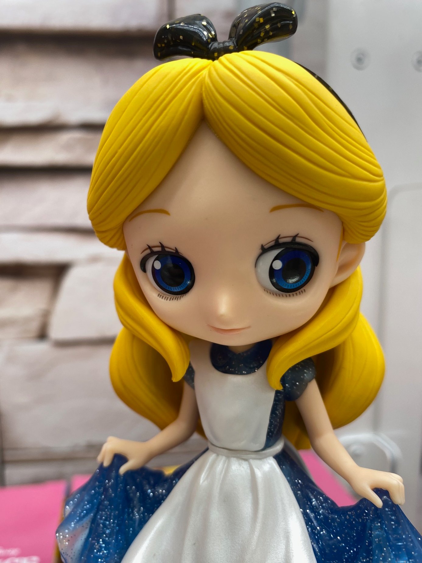 Alice - Glitter Line ของแท้ JP - Q Posket Banpresto [โมเดล Disney]