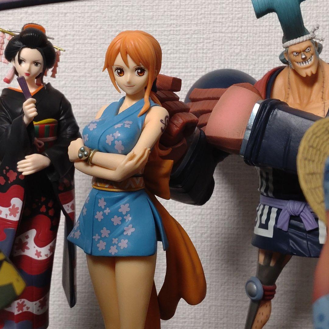 Straw Hat Pirates Wano Set ของแท้ JP แมวทอง - Grandline Men / Lady Banpresto [โมเดลวันพีช] (9 ตัว)