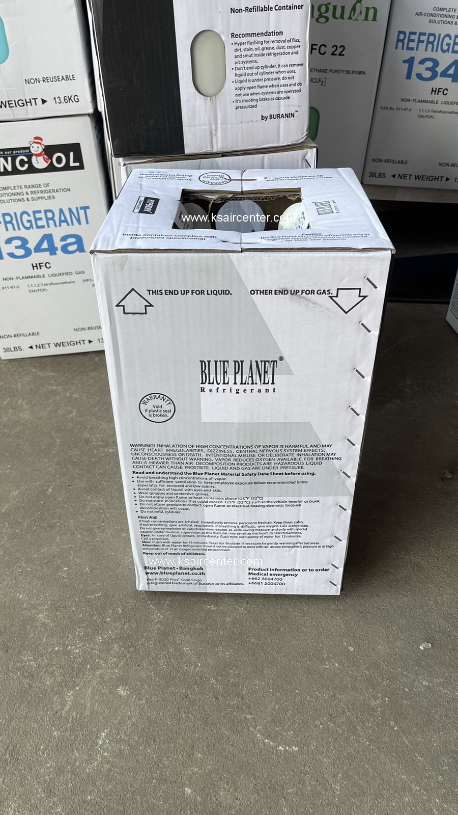 (ยกเลิก - แทนด้วย 041031) น้ำยาแอร์ F9000 Plus BLUEPLANET