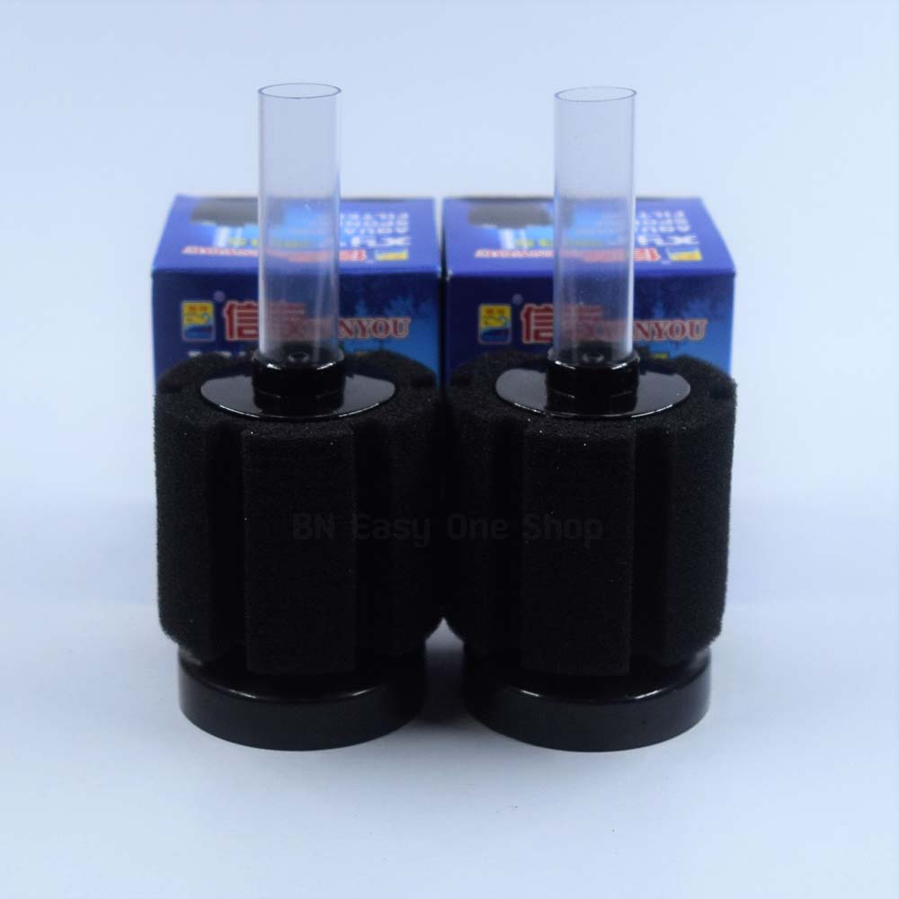 กรองฟองน้ำ XINYOU XY-2835 Aquarium Sponge Filter แพ็คคู่ แถมฟรีฟองน้ำอย่างดี 2 อัน
