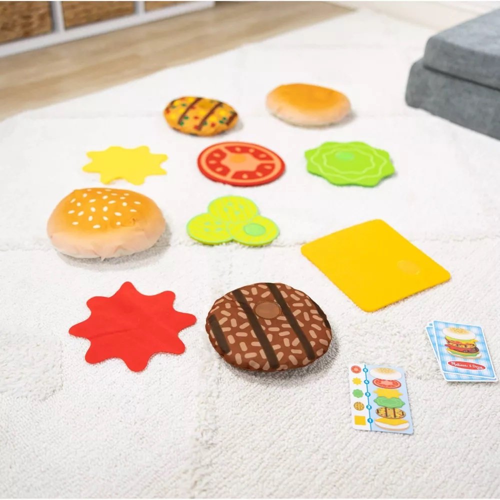 แฮมเบอร์เกอร์จำลอง,เรียงชั้นแฮมเบอร์เกอร์,Burger Stacking Game,ของเล่นบทบาทสมมติ,ของเล่นเสริมพัฒนาการ,สื่อการสอนอนุบาลพร้อมส่ง