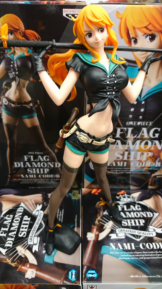 Nami Code B ของแท้ JP แมวทอง - Flag Diamond Ship Banpresto [โมเดลวันพีช]
