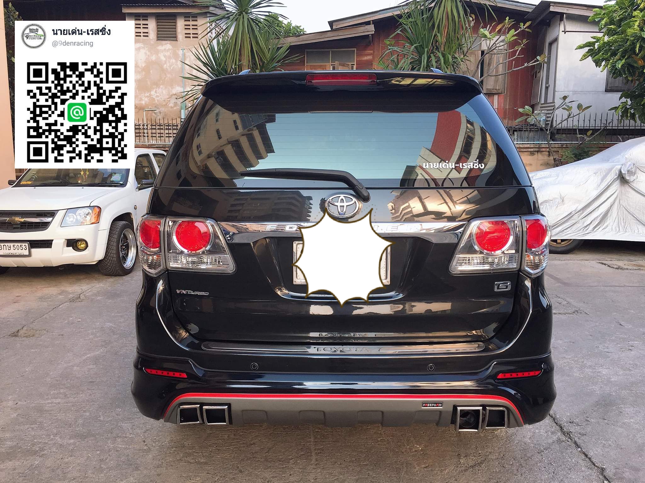 9DEN-FX VS TOYOTA FORTUNER 2012-2014 [พี่น้องตะกูลRเวลาสั่งให้ระบุท่อกลมหรือเหลี่ยมด้วยจ้า]