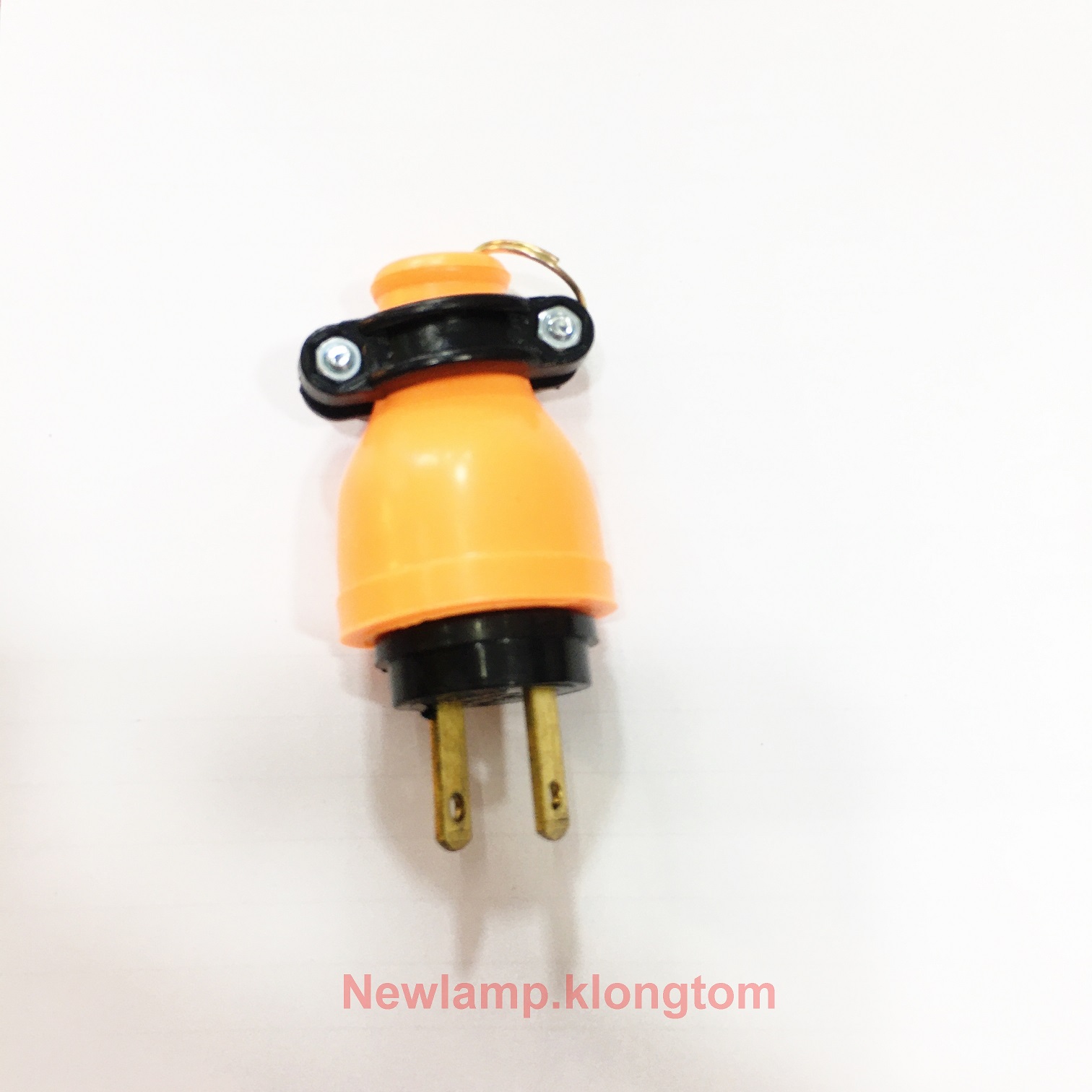 ปลั๊กยางตัวผู้ SUMO สีส้ม ทองเหลือง