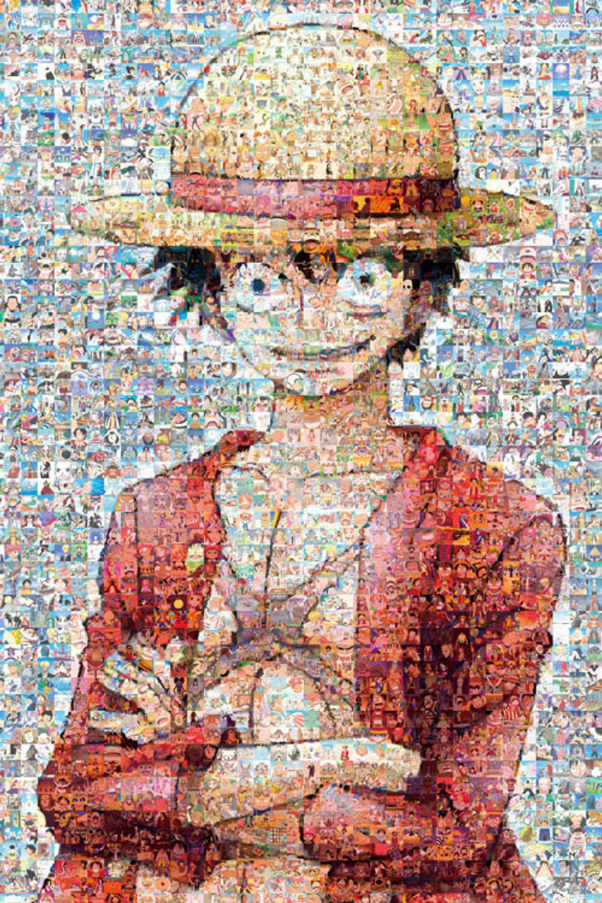 Luffy Mosaic Art ของแท้ JP แมวทอง - Jigsaw Puzzle Ensky [จิ๊กซอว์วันพีช]