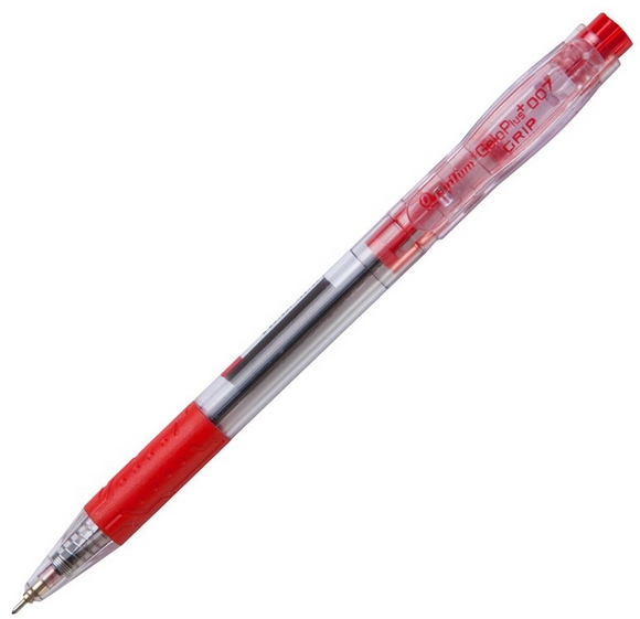 ปากกาลูกลื่น [QUANTUM] 0.7 มม. แดง GeloPlus 007 Grip