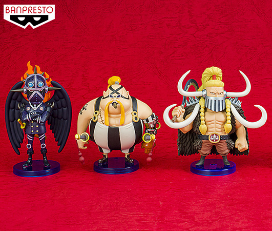 Kaido & All-Stars Set ของแท้ JP แมวทอง - WCF Banpresto [โมเดลวันพีช] (4 ตัว)