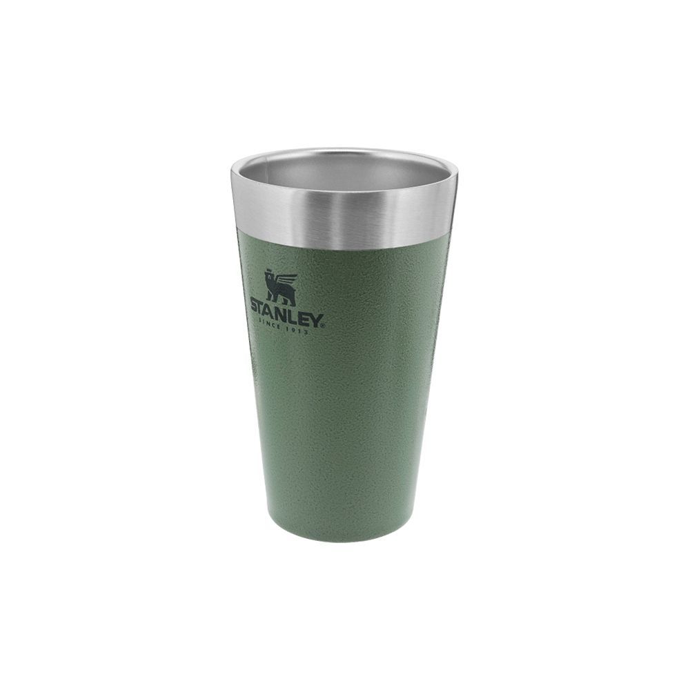Adventure Stacking Beer Pint 16Oz Hammertone Green (Box)