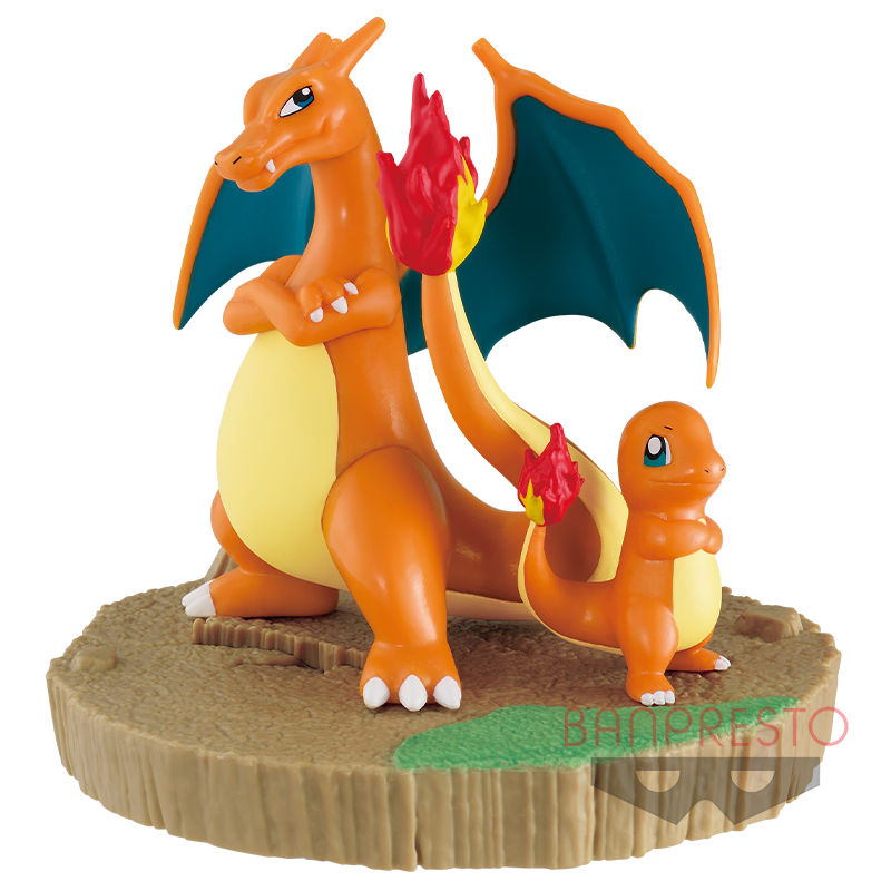 Charizard & Charmander ของแท้ JP - Banpresto [โมเดลโปเกมอน] (2 ตัว)