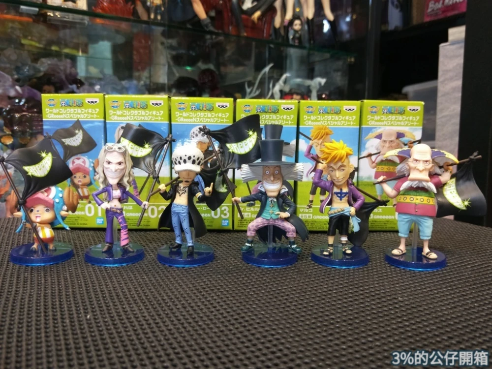 GReeeeN Set ของแท้ JP แมวทอง - WCF Banpresto [โมเดลวันพีช] (6 ตัว)