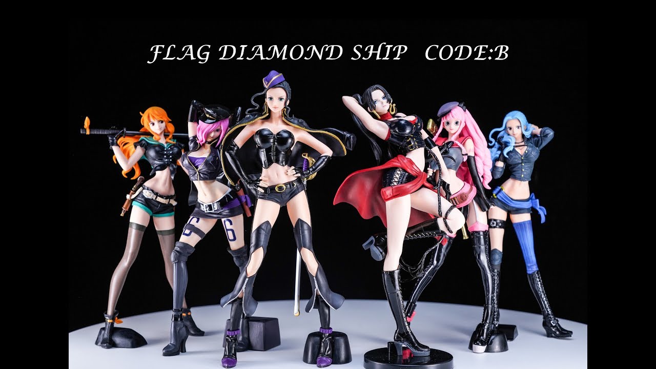 Nami Code B ของแท้ JP แมวทอง - Flag Diamond Ship Banpresto [โมเดลวันพีช]