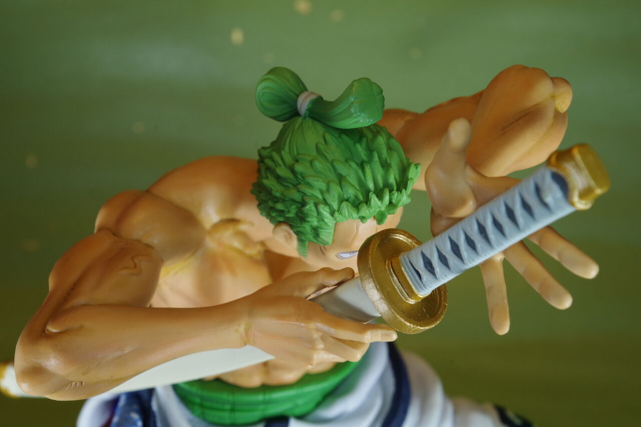 Zoro Wano (The Brush) ของแท้ JP แมวทอง - Super Master Stars Piece Banpresto [โมเดลวันพีช]