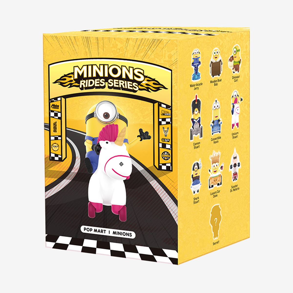 Minions Rides Series - 100% - ของแท้ - Pop Mart [โมเดลมินเนี่ยน] (สินค้าพร้อมส่ง) สำเนา