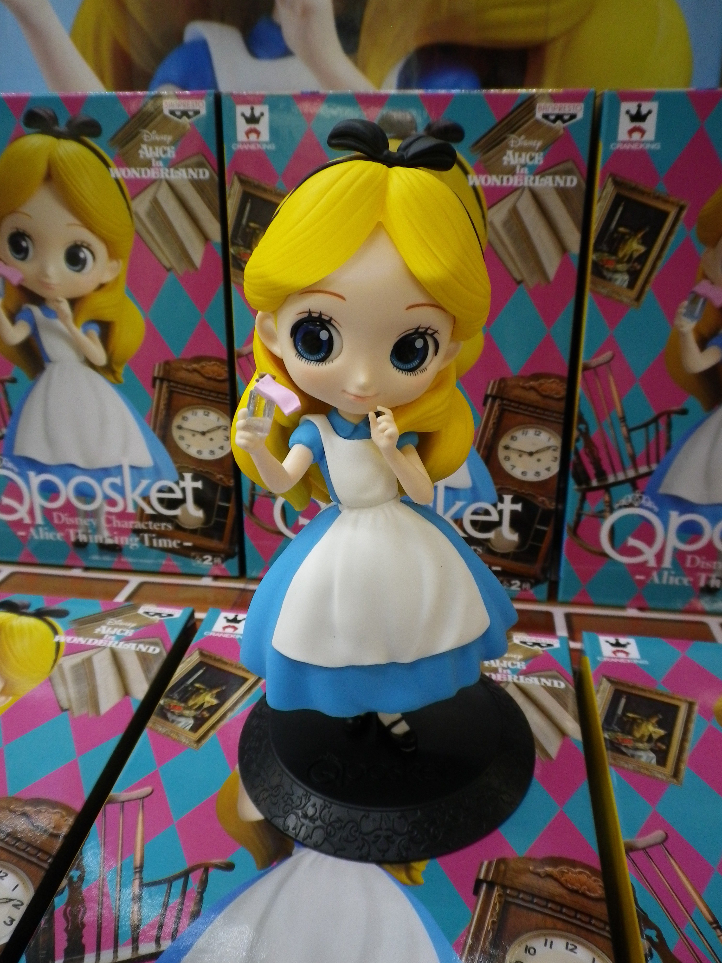 Alice Thinking Time - Normal Color ของแท้ JP - Q Posket Banpresto [โมเดล Disney]