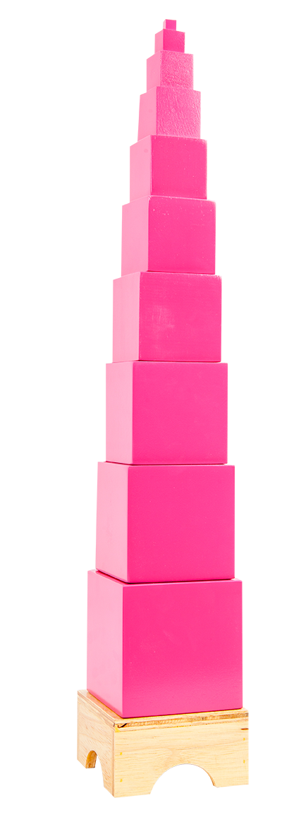 หอคอยสีชมพู, ของเล่นไม้, ของเล่นเสริมพัฒนาการ สื่อการสอนอนุบาล,ปฐมวัย, ของเล่นเด็ก, ของเล่นเสริมทักษะ,พร้อมส่ง