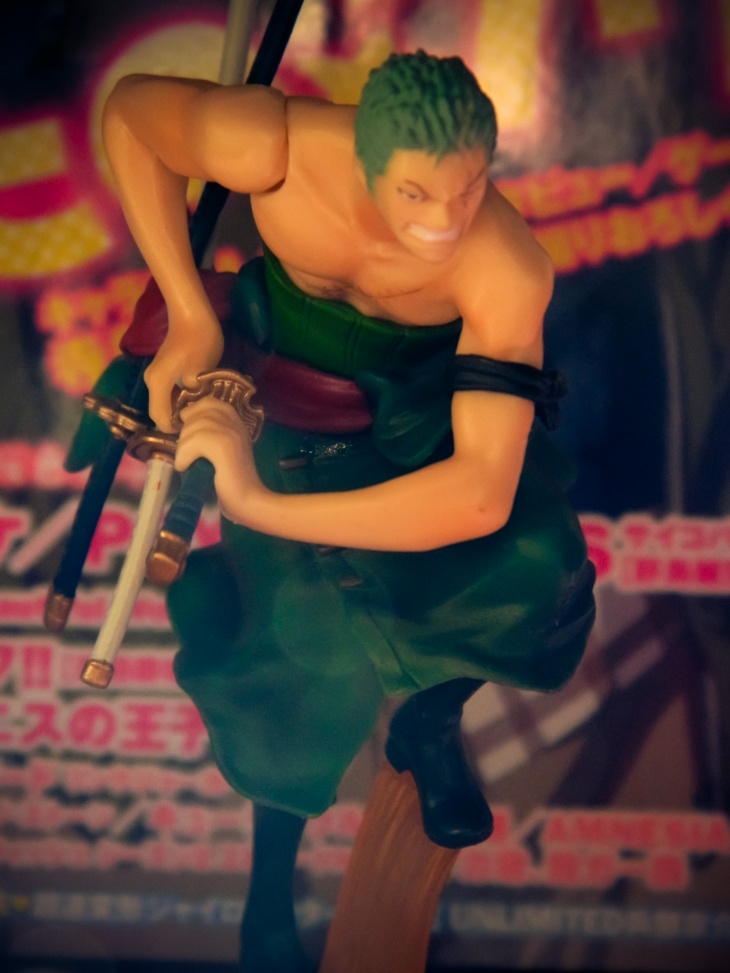 Zoro ของแท้ JP แมวทอง - Attack Motions Bandai [โมเดลวันพีช]