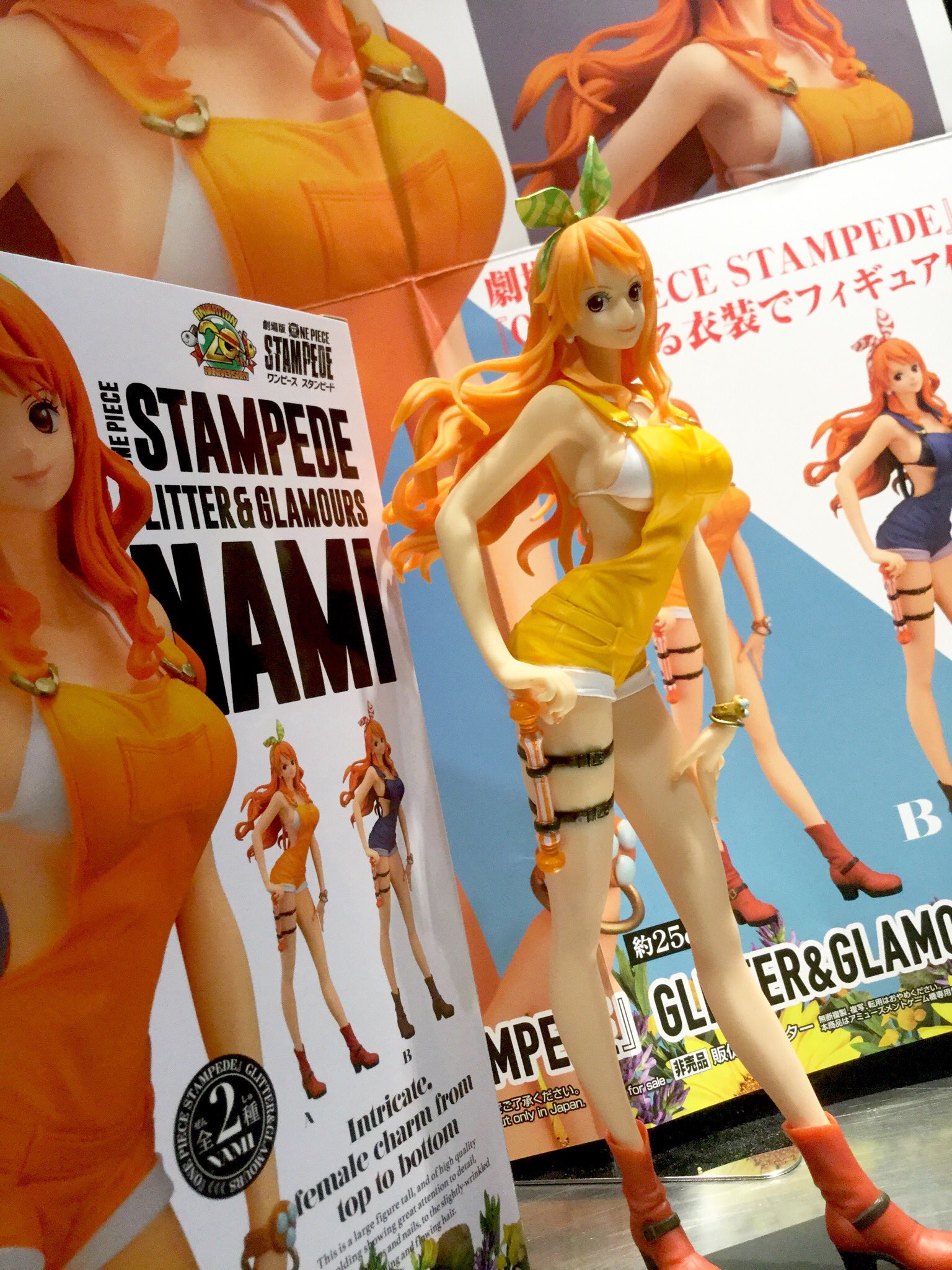 Nami Stampede ของแท้ JP แมวทอง - Glitter & Glamours Banpresto [โมเดลวันพีช]