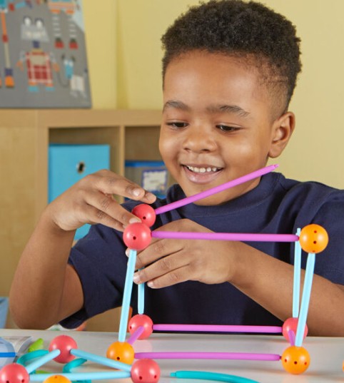 ชุดสร้างรูปทรงเรขาคณิตแสนสนุก ของเล่นเสริมพัฒนาการ, ของเล่นเด็กอนุบาล, สื่อการสอนเด็กอนุบาล พร้อมส่ง