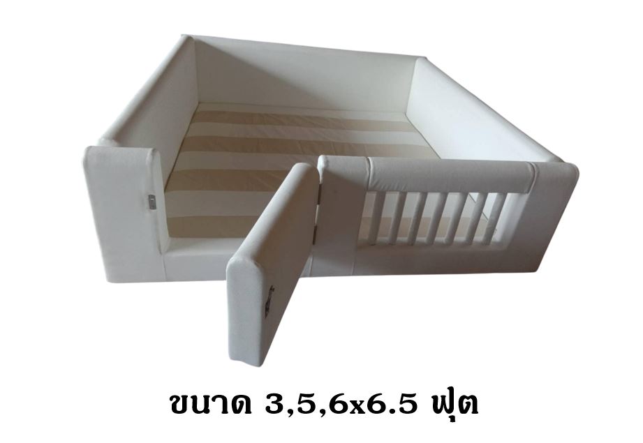 คอกกั้น มีประตู ชุดA, คอกกั้นเด็ก,เตียงเด็ก,เบาะหนังนุ่มนิ่ม softplay, indoor playground kidszone ,สวนสนุกในร่ม ,รับสั่งทำบ่อบอล เตียงเด็กตามขนาด ขนาด 3,5,6x6.5 ฟุต
