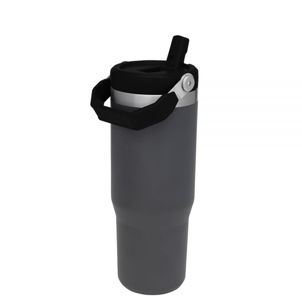 Classic Flip Straw Tumbler 30Oz Charcoal