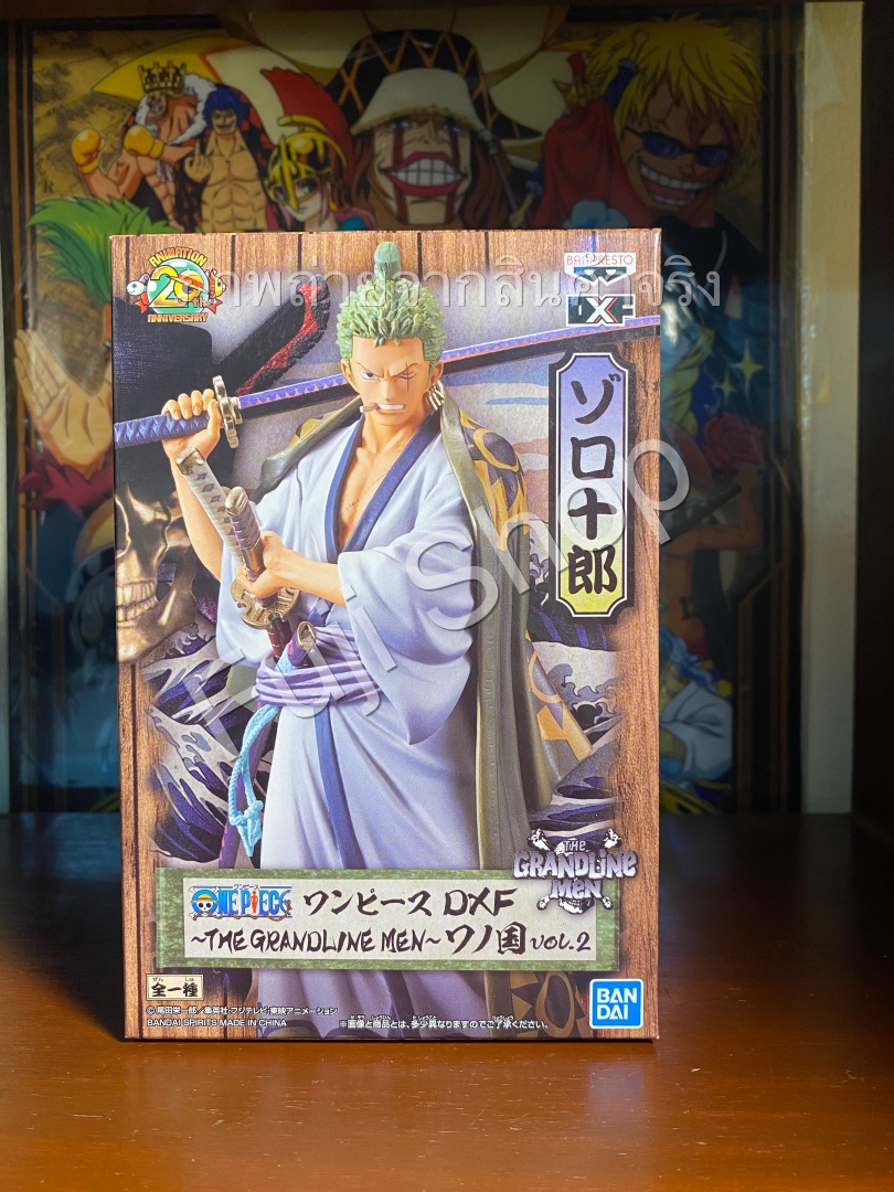 Zoro Wano ของแท้ JP แมวทอง - Grandline Men Banpresto [โมเดลวันพีช]