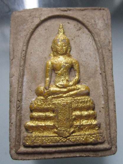 พระสมเด็จพระพุทธ หน้าลงทอง หลัง ยันต์พุฒซ้อน ไม่ทราบที่