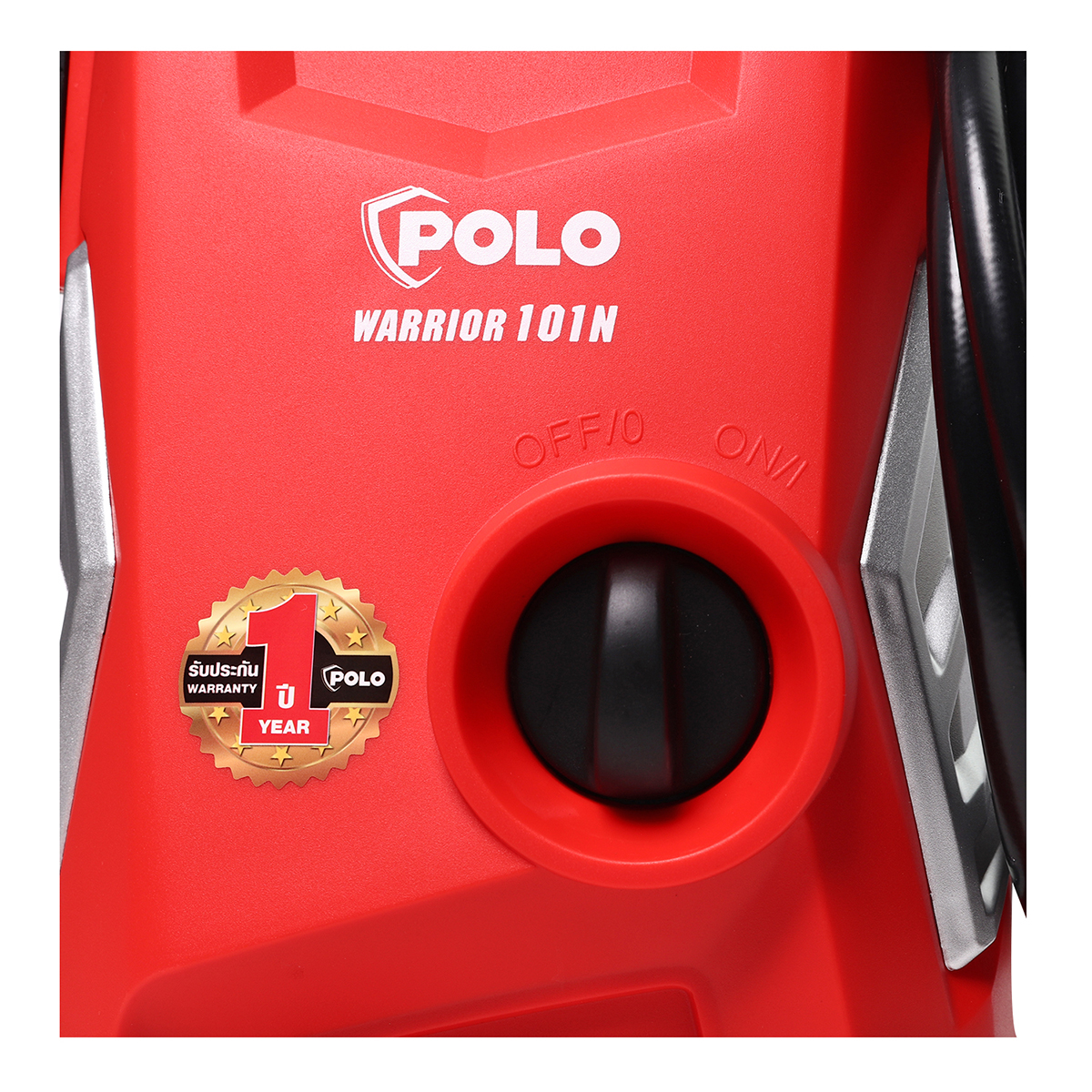 100 บาร์ เครื่องฉีดน้ำแรงดันสูง "POLO" #WARRIOR101N 1400W. 220V. High pressure cleaner