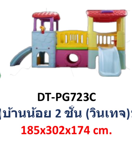 บ้านน้อย 2 ชั้น วินเทจ ,ของเล่นเด็ก, พร้อมส่ง ราคาโรงงาน