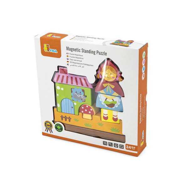 ชุดหนูน้อยหมวกแดง บล็อกไม้แม่เหล็กปริศนา สื่อการสอนอนุบาล,ปฐมวัย,ของเล่นเสริมพัฒนาการ, ของเล่นเสริมทักษะ