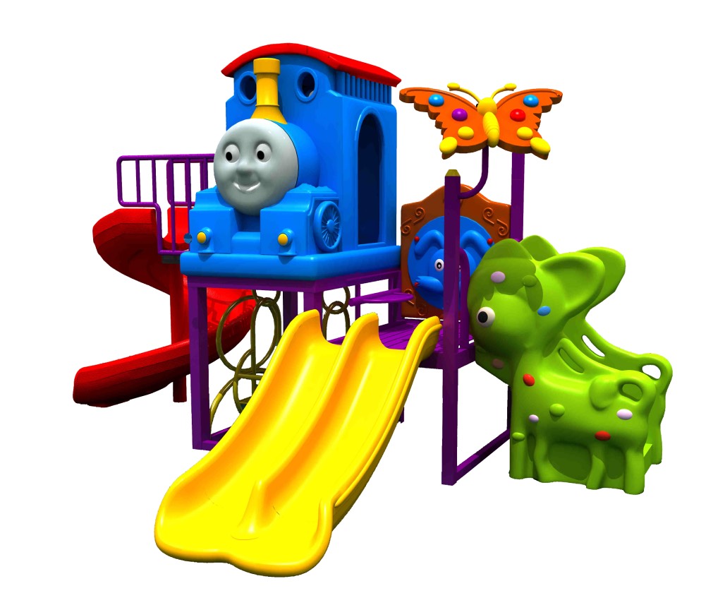 เครื่องเล่นสนามกลางแจ้ง ชุด รถไฟเพื่อนรัก แบบA / เครื่องเล่นสนามกลางแจ้ง ชุดรถไฟมหัศจรรย์บันไดกวางน้อย