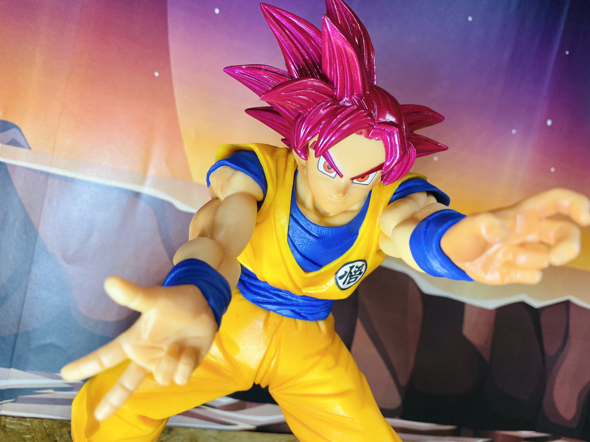 Goku Super Saiyan God ของแท้ JP แมวทอง - Maximatic Banpresto [โมเดลดราก้อนบอล]