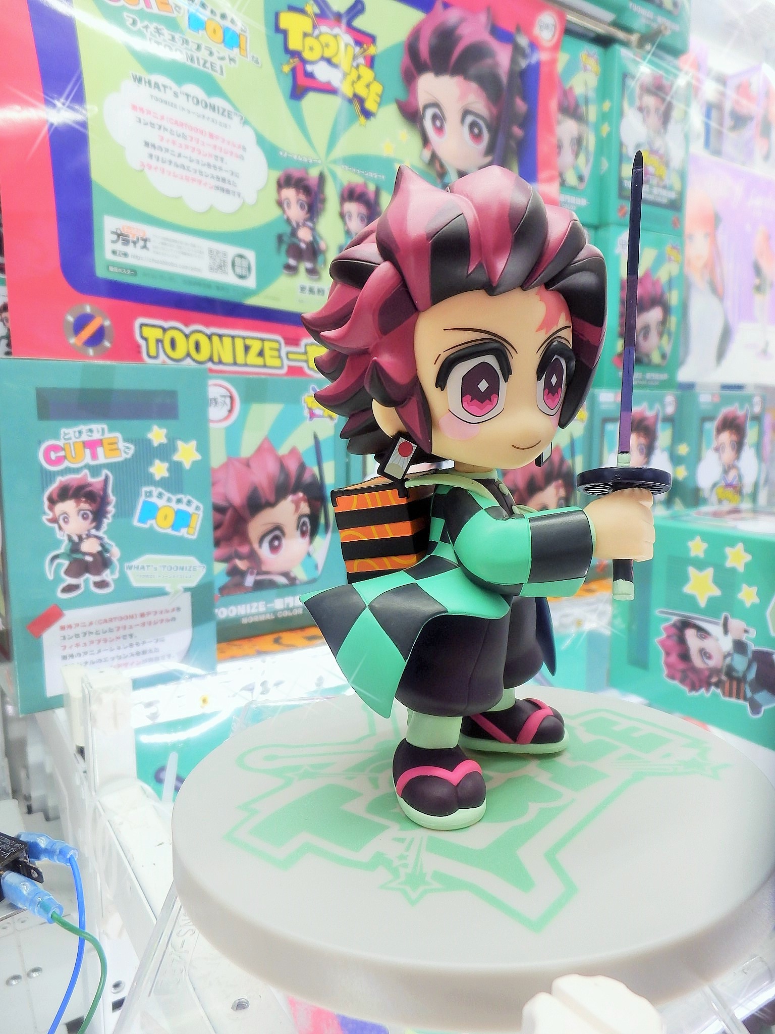 Tanjiro Cartoon Color ของแท้ JP - Toonize FuRyu [โมเดล Demon Slayer]